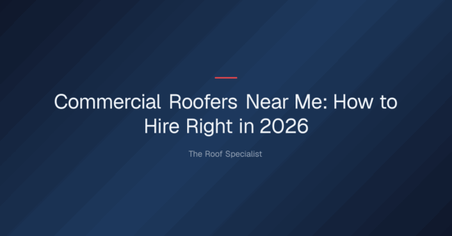 commercial roofers near me — Commercial Roofers Near Me: How to Hire Right in 2026