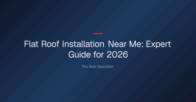 flat roof installation near me — Flat Roof Installation Near Me: Expert Guide for 2026