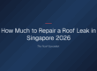 how much to repair roof leak — How Much to Repair a Roof Leak in Singapore 2026