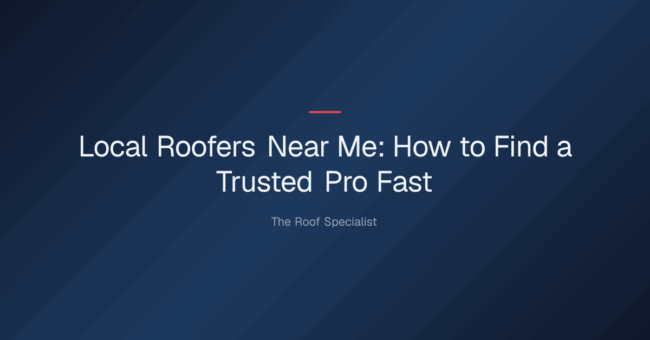 local roofers near me — Local Roofers Near Me: How to Find a Trusted Pro Fast