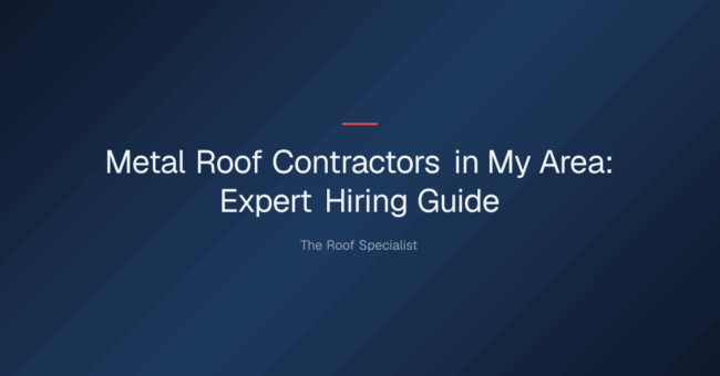 metal roof contractors in my area — Metal Roof Contractors in My Area: Expert Hiring Guide