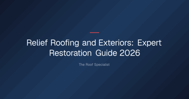 relief roofing and exteriors — Relief Roofing and Exteriors: Expert Restoration Guide 2026