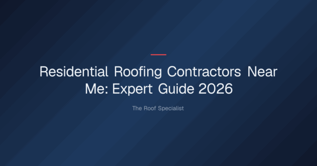 residential roofing contractors near me — Residential Roofing Contractors Near Me: Expert Guide 2026